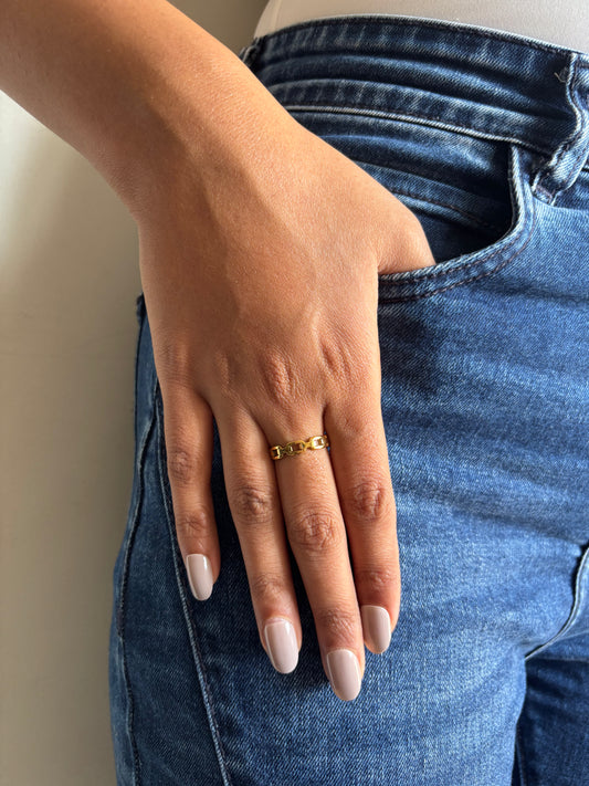 Cuban Band Ring