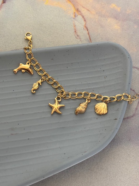 Sea 5 charms Bracelet
