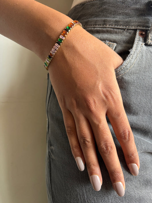 Multi-color Tennis Bracelet