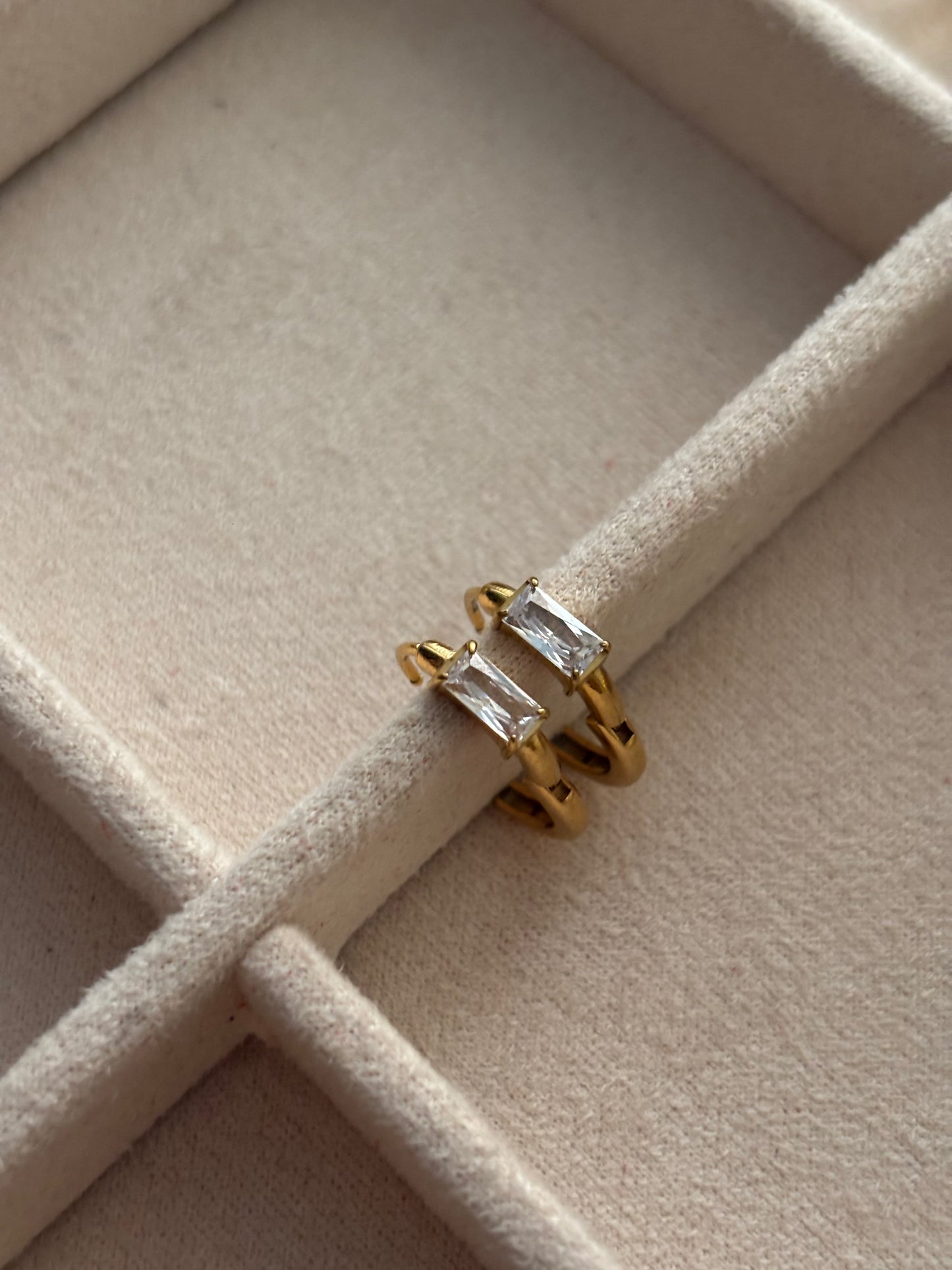 Rachel Zircon Hoops