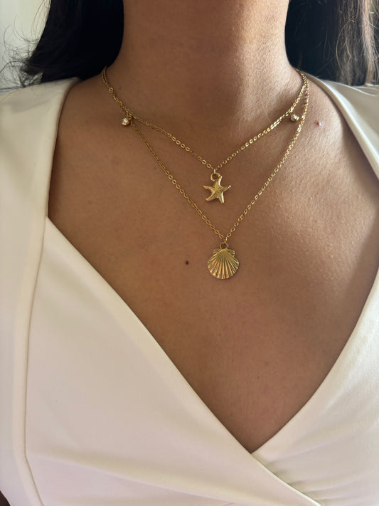 Caspian ocean Layered Necklace