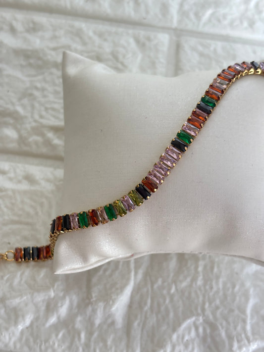 Multi-color Tennis Bracelet