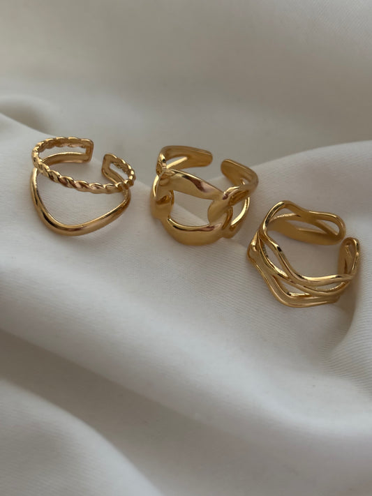 Ring Stack 9 (size 7) Stainless steel