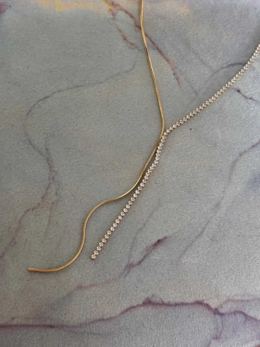 Sterling Y-Sleek Necklace