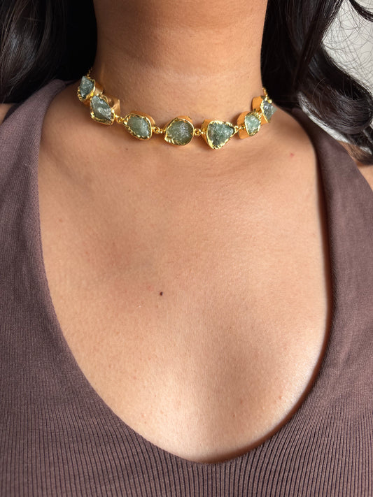 Sea-mist Choker Set-Brass