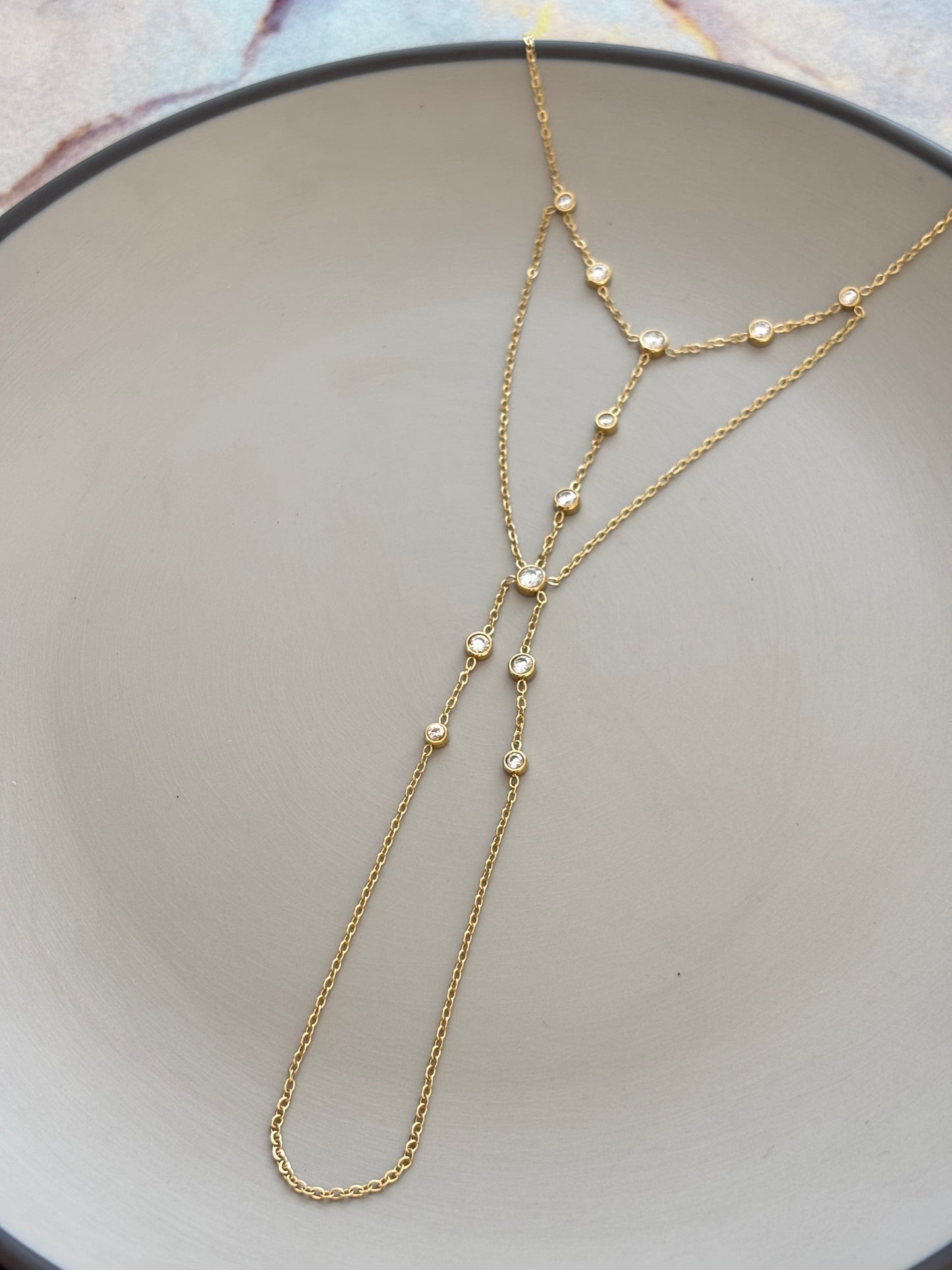 Mia Bunch studded hand Chain