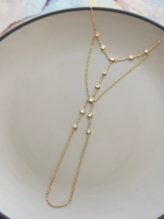 Mia Bunch studded hand Chain