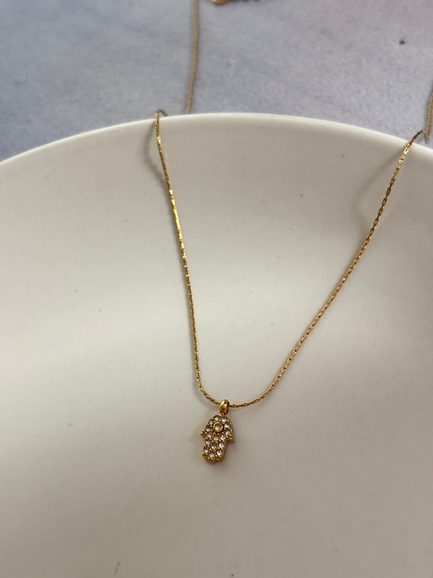 Dainty Hamza Necklace