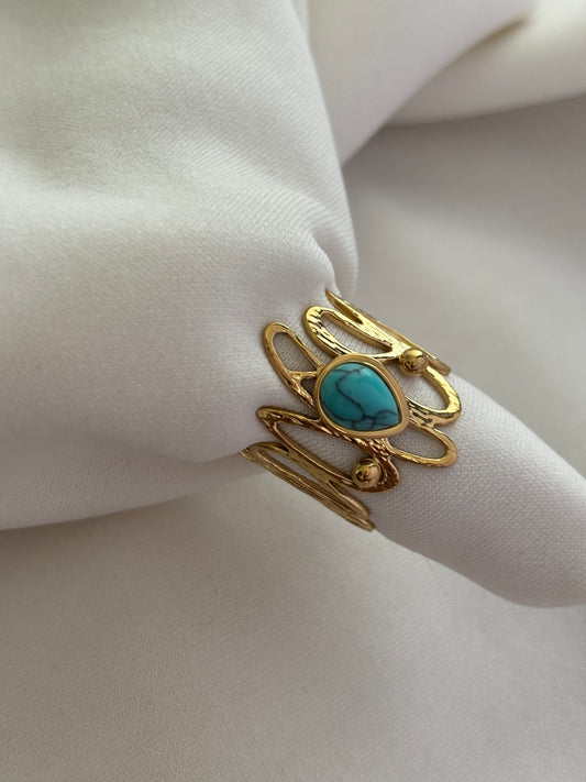 Lapis Adjustable Ring