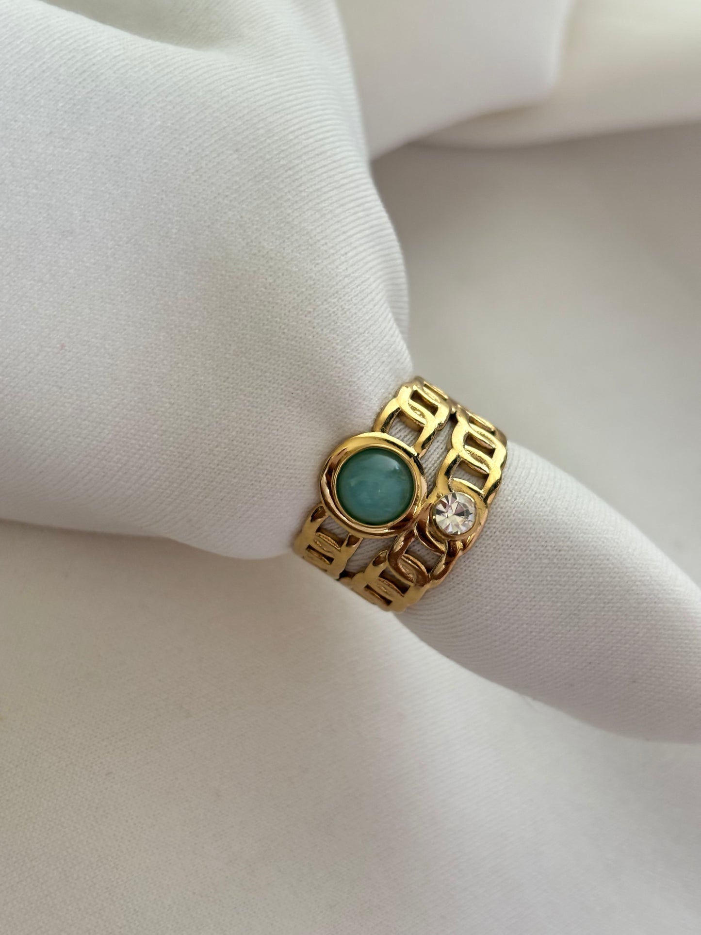 Misty Stack Adjustable Ring