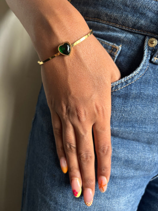 Emerald Aura Bracelet Stack