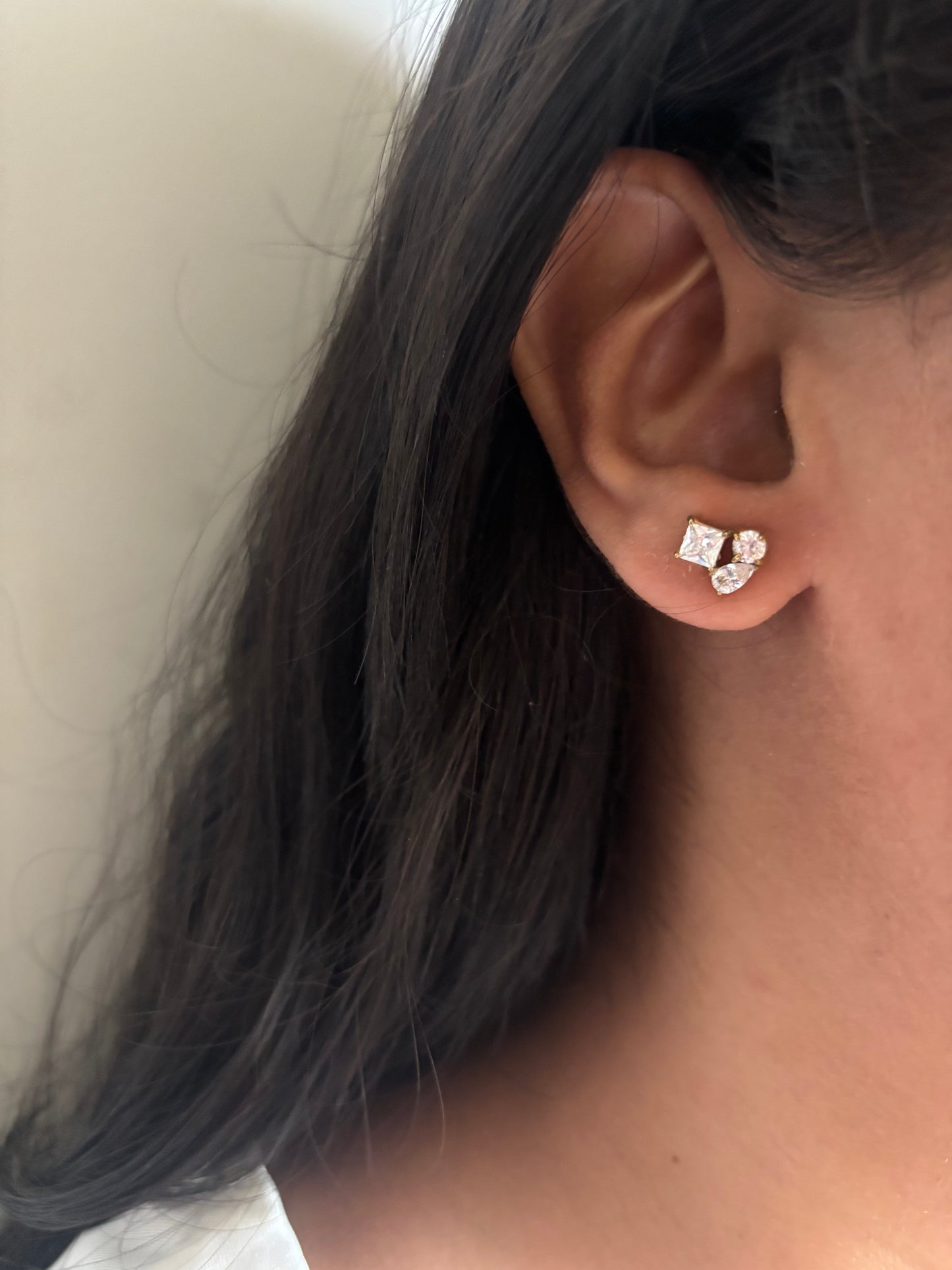 Trio solitaire Studs