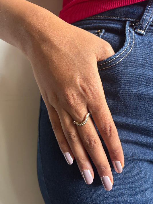 U Studded Ring