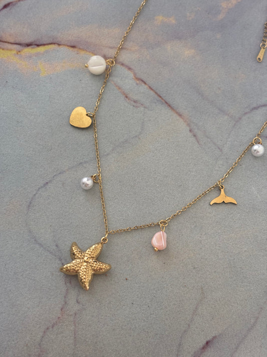 Ocean Starfish Charm Necklace