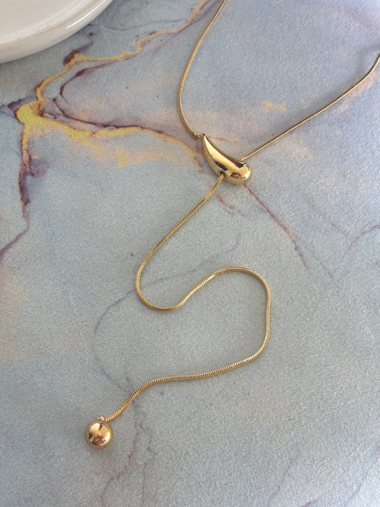 Bottega Pull Drop Necklace