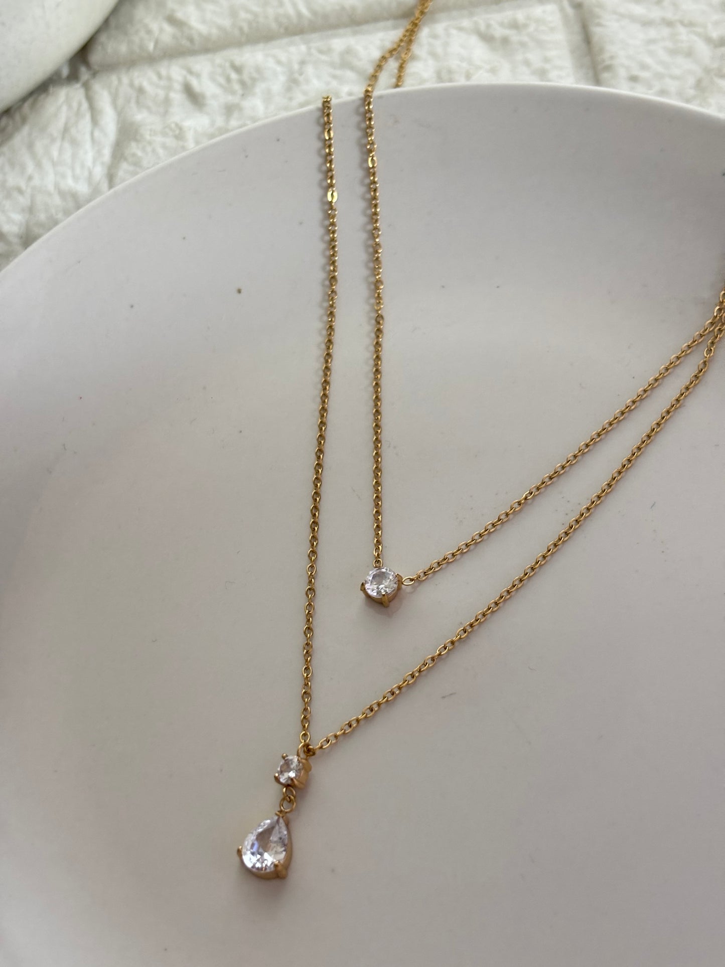 Pear Layered Necklace