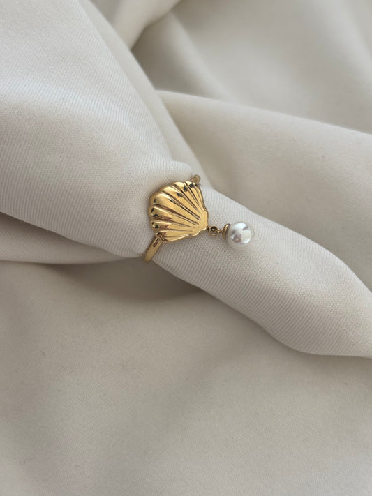 Pearl Shell Adjustable Ring
