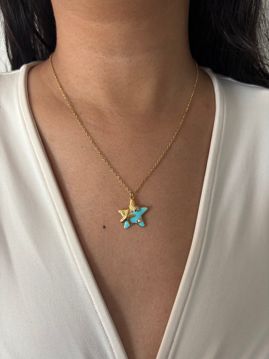 Enamel Ocean Starfish Necklace