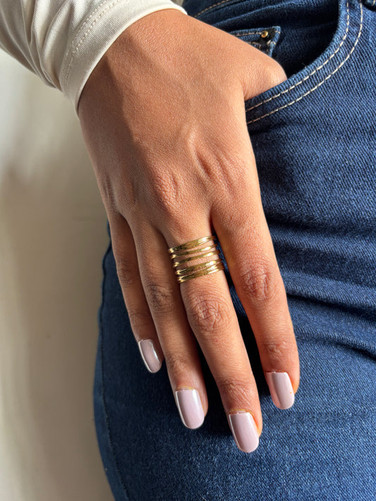 Stripe Ring Size-7