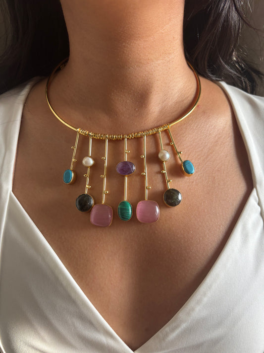 Helen Hasli Choker -Brass