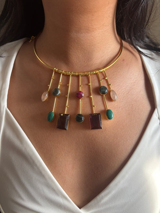Helen Hasli Choker -Brass