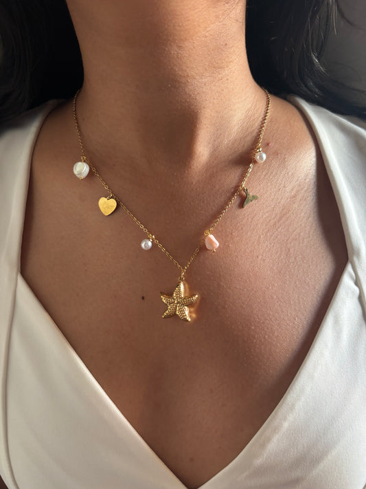 Ocean Starfish Charm Necklace
