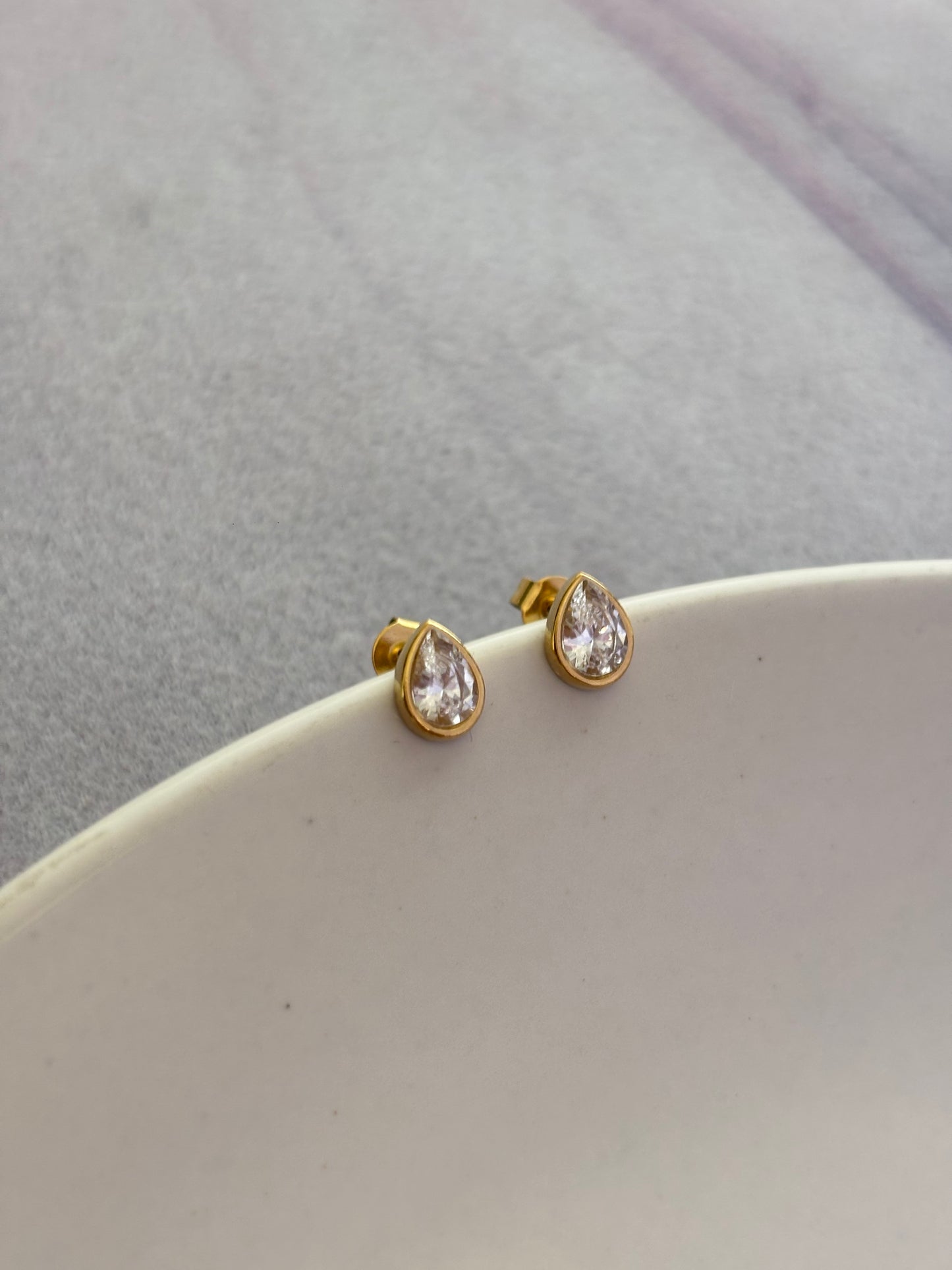 Pear Drop studs