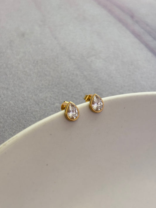 Pear Drop studs