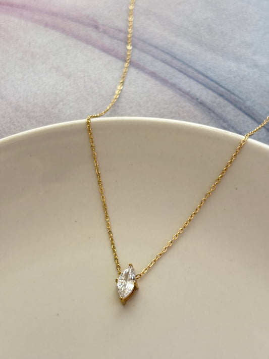 Marquise Solitaire Necklace