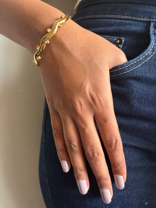 Studded Curve Bracelet