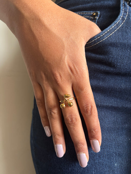 Cherry Adjustable Ring