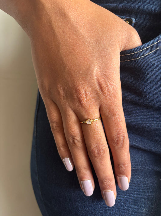Bling Heart Ring
