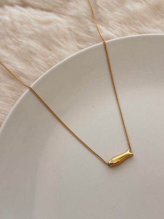 Minimal Fish Necklace