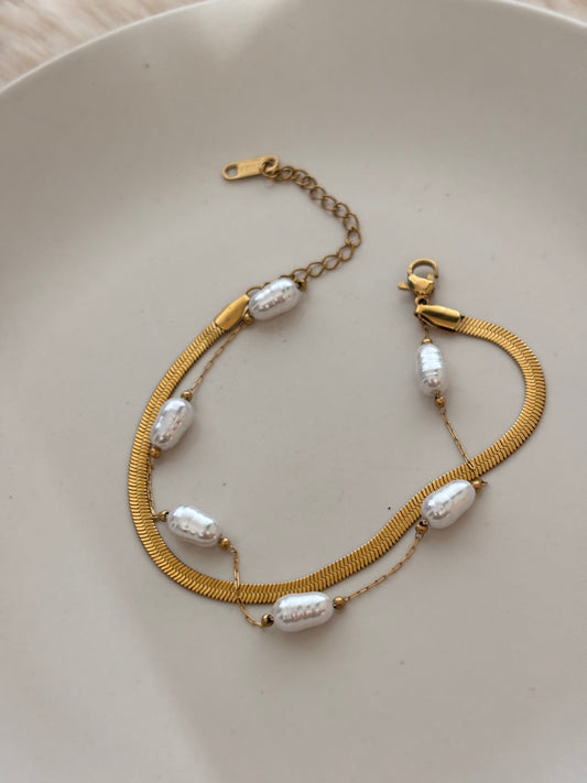Pearlie Layered Bracelet