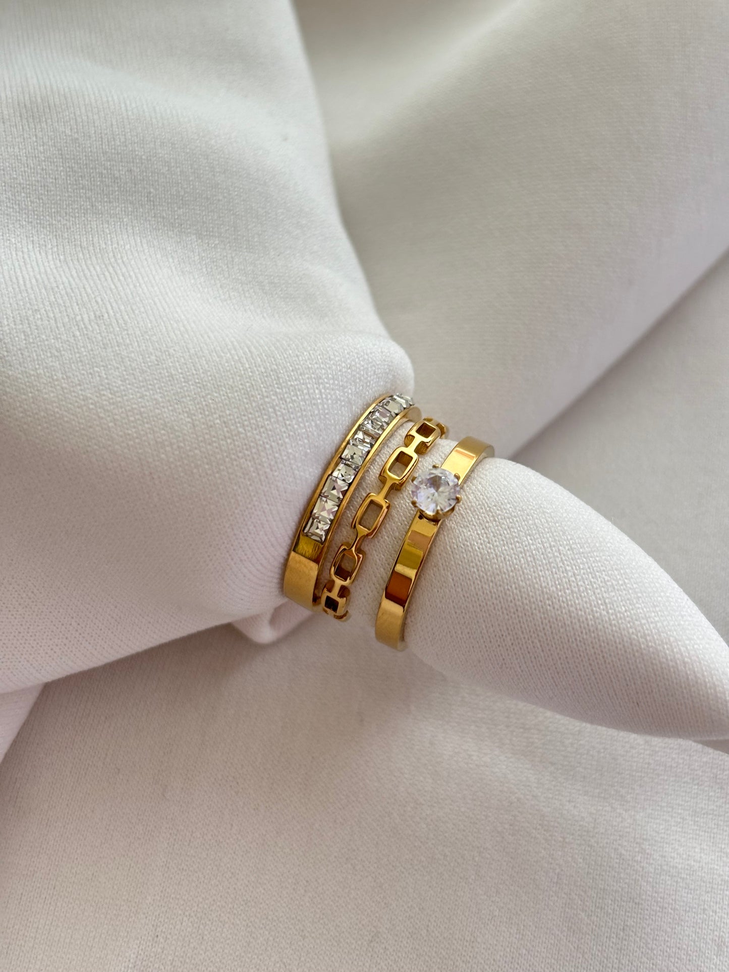 Classic Studded Ring- Stack