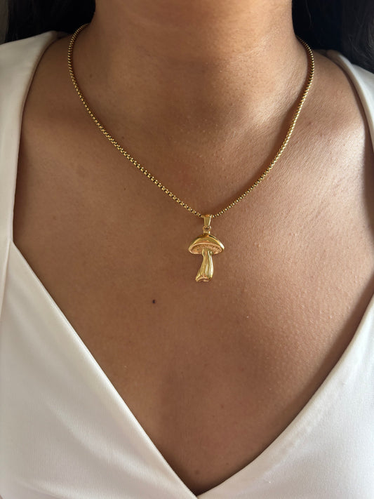 Mushroom Charm Necklace