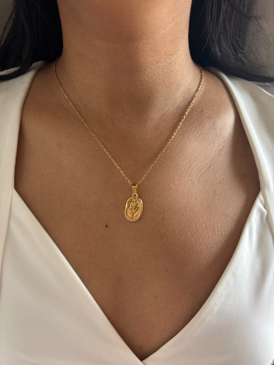 Rose Charm Necklace