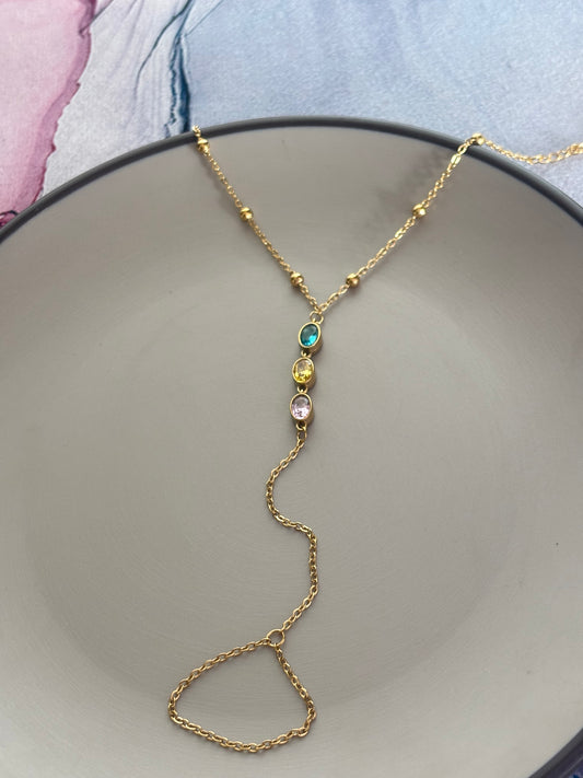 Blush Bling Hand Chain