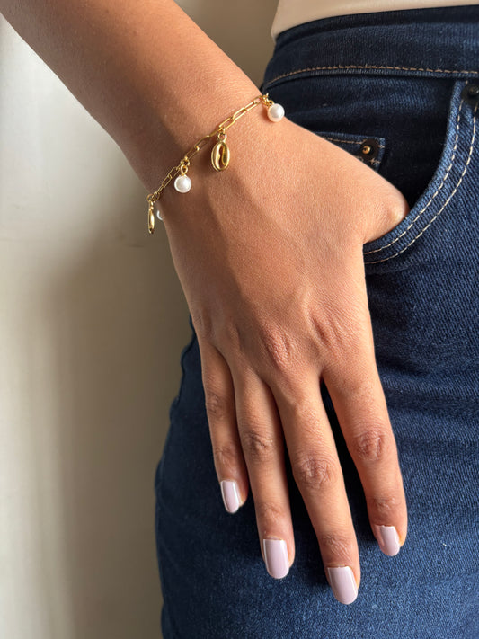 Bean Pearl Shell Barcelet
