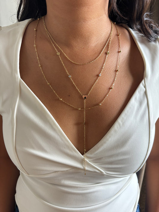 Shinning Cupid Layered Necklace