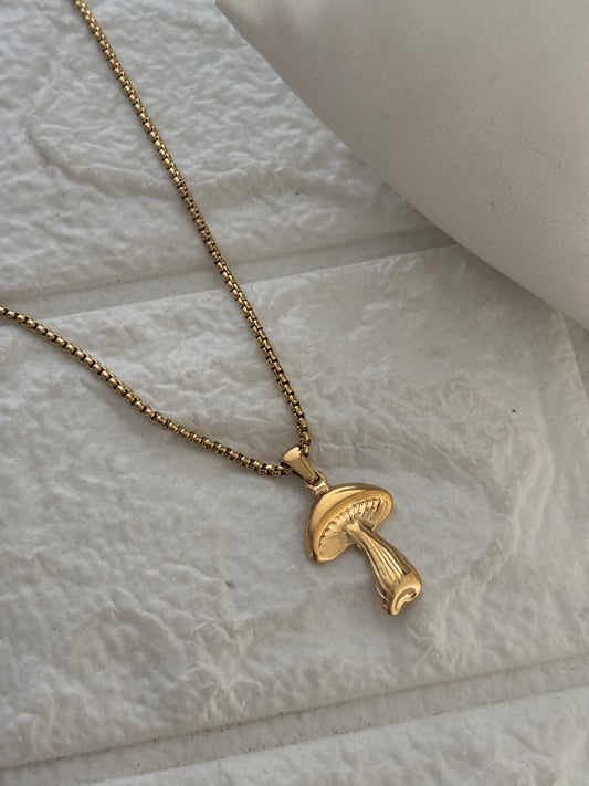 Mushroom Charm Necklace
