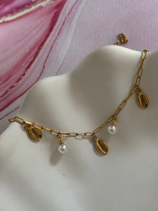 Bean Pearl Shell Barcelet
