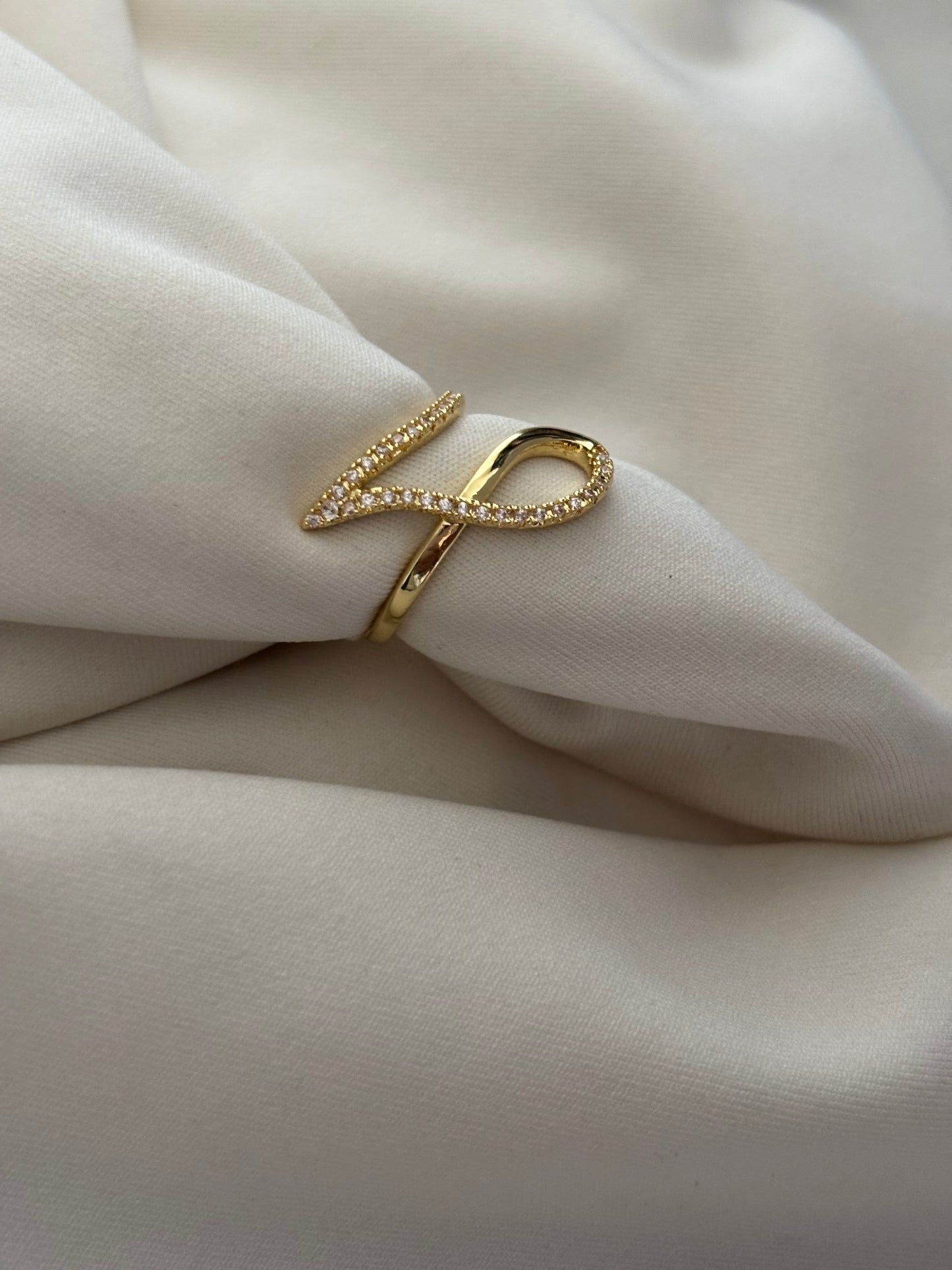 Cord studded Adjustable Ring