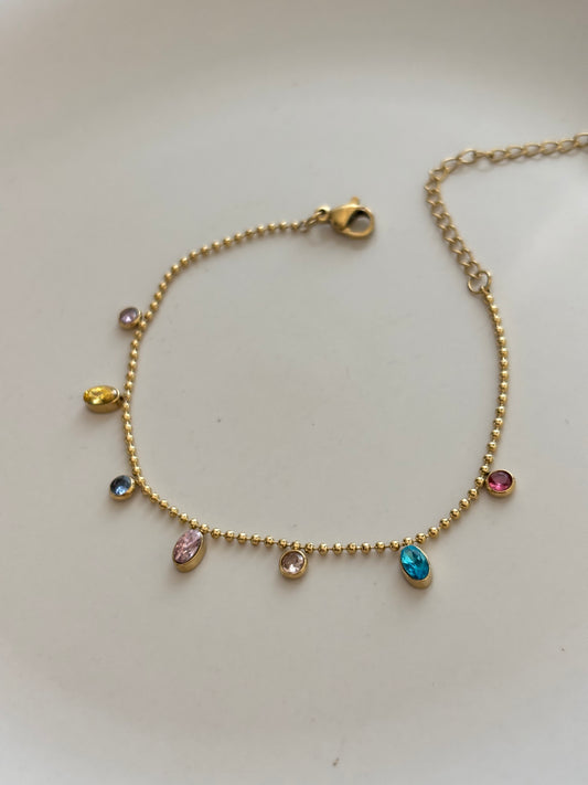 Multi-Oval Charm Bracelet