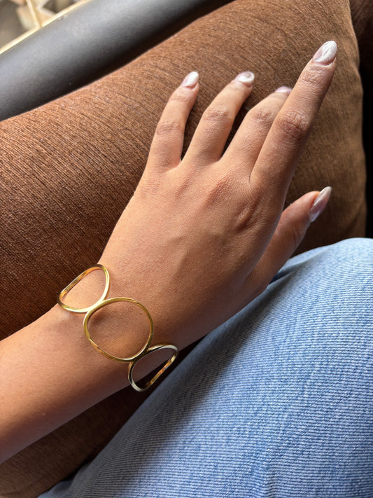 Bella Adjustable Cuff- Stainless Steel