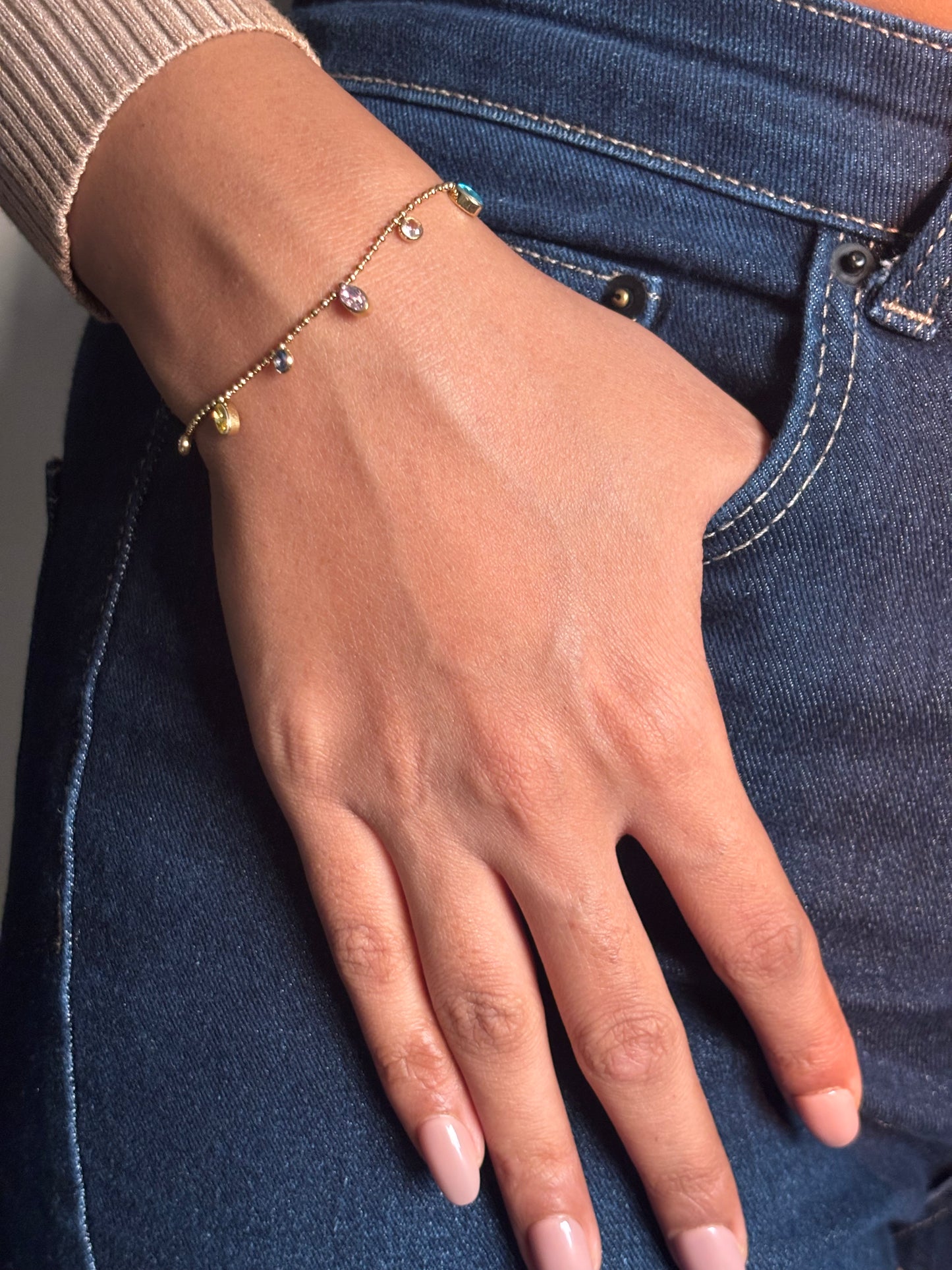 Multi-Oval Charm Bracelet