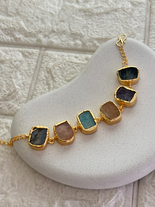 Squash Multi Color Bracelet Brass