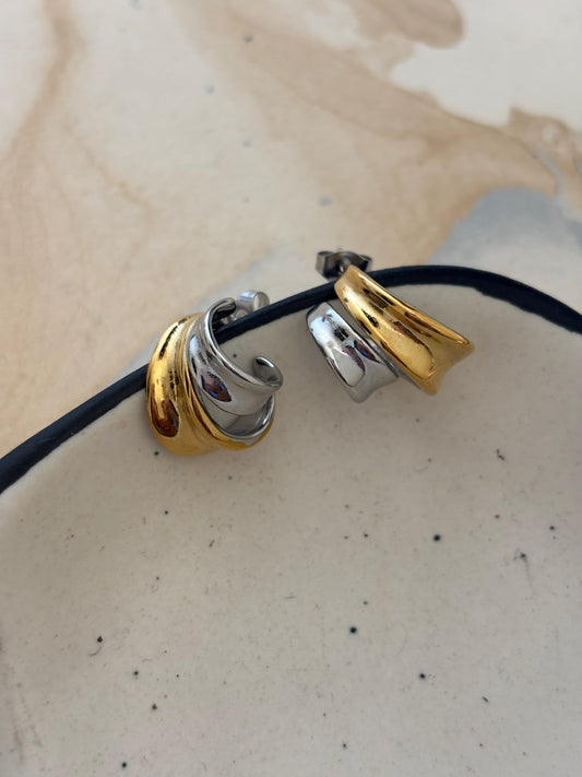 Jennet Dual Tone Earring