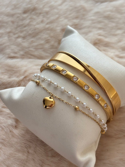 Pearl Dune Bracelet Stack
