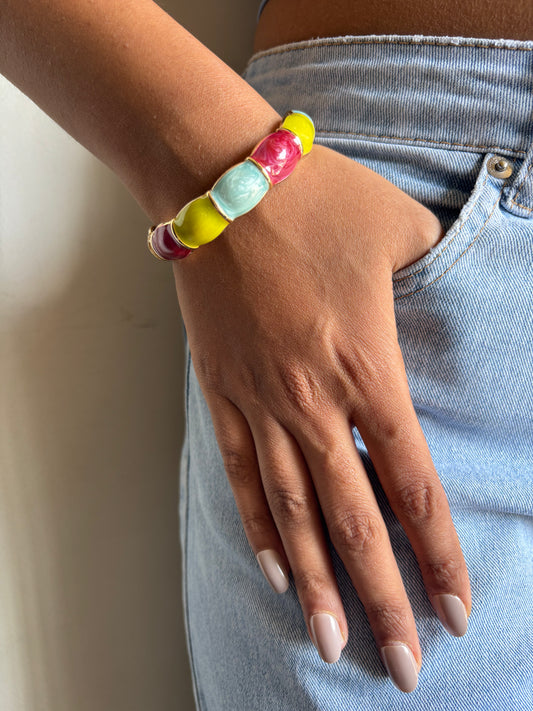 Pop color Enamel Bangle